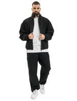 Marcelo Burlon Leichte Herren Jacke mit Logo-Techaus 100% Baumwolle mit praktischer Kapuze Windbreaker schwarz