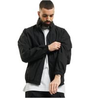 Marcelo Burlon Leichte Herren Jacke mit Logo-Techaus 100% Baumwolle mit praktischer Kapuze Windbreaker schwarz