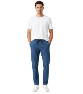 APC Pantalon Neue Kaplan Antifit Vaqueros Relaxed Fit con Cordón, Índigo Lavado