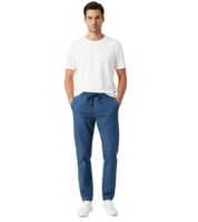 APC Pantalon Neue Kaplan Antifit Vaqueros Relaxed Fit con Cordón, Índigo Lavado