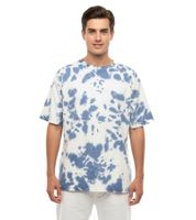 A.P.C. Men's Cotton T-Shirt with Batik Print – Adrien Tee White/Indigo
