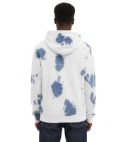 A.P.C. Victor Dye Hoodie Handgefärbter Tie-Dye Kapuzenpullover aus Baumwolle in Indigo Weiß/Blau