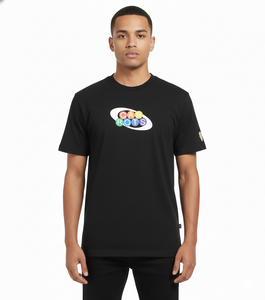 Camiseta de algodón con estampado de zanahoria de Anwar Carrots para hombre, negra