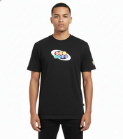 Camiseta de algodón con estampado de zanahoria de Anwar Carrots para hombre, negra