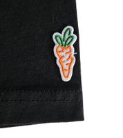 Camiseta de algodón con estampado de zanahoria de Anwar Carrots para hombre, negra