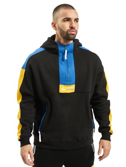 CAYLER & SONS  BL MNTN Box Half Zip Hoody schwarz/royalblau