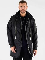 vsct Huge Decor Zipper Winterjacke schwarz