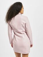 Vestido blazer de poliuretano rosa de Missguided