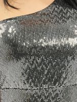 Missguided Minikleid mit One-Shoulder-Träger und Puffärmeln in Silber