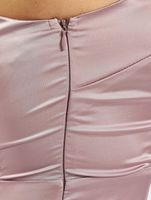 Missguided Einärmliges Minikleid aus Stretch-Satin in Lila