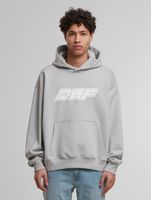 DEF MERCH Men's Hoodie with Kangaroo Pocket, Hooded Sweatshirt with Large Souvenir Microchip Print, Gray