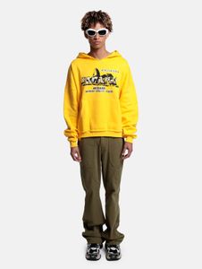 Sweat à capuche surdimensionné Sugar Loaf pour homme DWD Studioz, en coton jaune Sweat à capuche surdimensionné Sugar Loaf pour homme DWD Studioz, en coton jaune