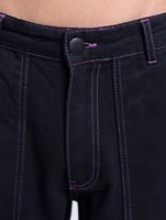 DWD Studioz Unisex Sao Paulo Cargo Pants for Women or Men Denim Pants with Large Leg Pockets Black DWD Studioz Unisex Sao Paulo Cargo Pants for Women or Men Denim Pants with Large Leg Pockets Black