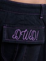 DWD Studioz Unisex Sao Paulo Cargo Pants for Women or Men Denim Pants with Large Leg Pockets Black DWD Studioz Unisex Sao Paulo Cargo Pants for Women or Men Denim Pants with Large Leg Pockets Black