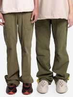 DWD Studioz Unisex Ipanema Loose Fit Jeans for Women or Men Denim Pants Olive Green DWD Studioz Unisex Ipanema Loose Fit Jeans for Women or Men Denim Pants Olive Green