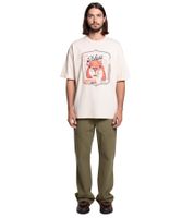 DWD Studioz Ipanema Men's Loose Fit Cargo Pants, Cotton Denim Trousers, Olive Green