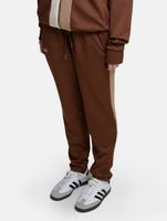DWD Studioz Unisex Tapioca Jogging-Hose für Damen oder Herren Sweat-Pants mit seitlichen Retro-Streifen Braun DWD Studioz Unisex Tapioca Jogging-Hose für Damen oder Herren Sweat-Pants mit seitlichen Retro-Streifen Braun