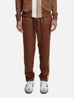 DWD Studioz Unisex Tapioca Jogging-Hose für Damen oder Herren Sweat-Pants mit seitlichen Retro-Streifen Braun DWD Studioz Unisex Tapioca Jogging-Hose für Damen oder Herren Sweat-Pants mit seitlichen Retro-Streifen Braun