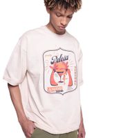 T-shirt homme DWD Studioz Ipanema à col rond avec grand imprimé sur le devant, en coton beige T-shirt homme DWD Studioz Ipanema à col rond avec grand imprimé sur le devant, en coton beige