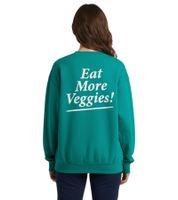 Sporty & Rich Eat Veggies Crewneck Sweatshirt Tropical/White