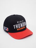 Cappellino snapback Berlin Thunder della European League of Football, nero pece/pomodoro