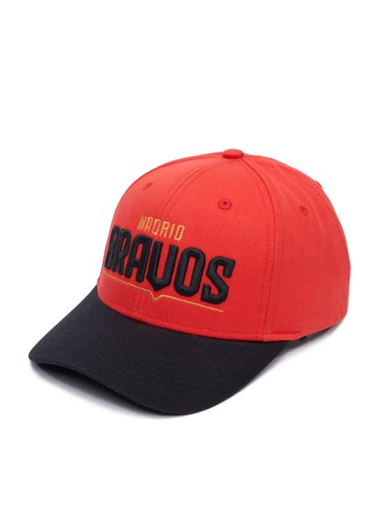 European League Of Football Madrid Bravos Snapback Caps NOS 25 tomato/jet black