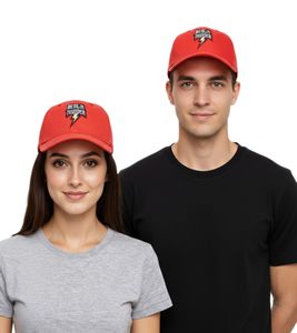 Gorras snapback color tomate de los Berlin Thunder de la Liga Europea de Fútbol