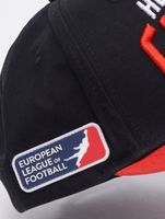 European League Of Football Helvetic Guards Snapback Caps tiefschwarz/tomatenfarben