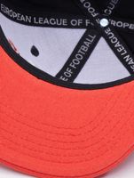 European League Of Football Helvetic Guards Snapback Caps tiefschwarz/tomatenfarben