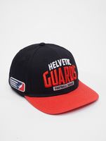 European League Of Football Helvetic Guards Snapback Caps tiefschwarz/tomatenfarben