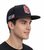 Gorras snapback de los Prague Lions de la Liga Europea de Fútbol en negro azabache
