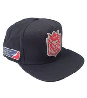 Gorras snapback de los Prague Lions de la Liga Europea de Fútbol en negro azabache