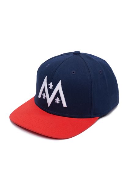 European League Of Football Paris Musketeers Snapback Caps pageant blue/tomato