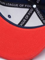 Gorras Snapback de los Mosqueteros de París de la Liga Europea de Fútbol, color azul cielo/tomate