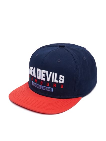 European League Of Football Hamburg Sea Devils Snapback Caps pageant blue/tomato
