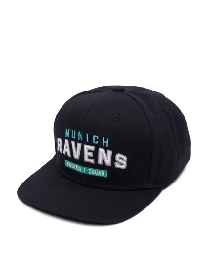 Casquette snapback des Ravens de Munich de la Ligue européenne de football, noir de jais