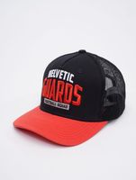 Casquettes de camionneur Helvetic Guards de la Ligue européenne de football noir foncé/tomate