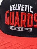 Casquettes de camionneur Helvetic Guards de la Ligue européenne de football noir foncé/tomate