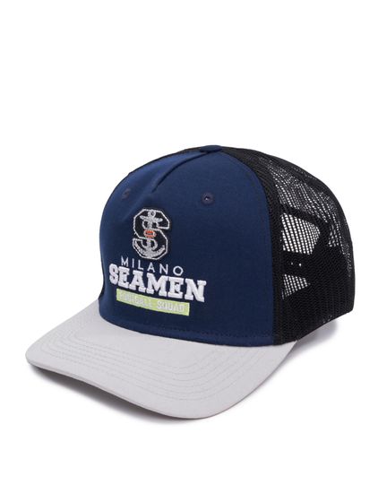 European League Of Football Milano Seamen Trucker Caps Parade blue/ high cut