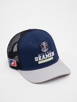 Gorra de camionero de la Liga Europea de Fútbol de Milán, color azul desfile/corte alto