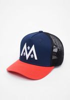 Gorra de camionero de los Mosqueteros de París de la Liga Europea de Fútbol, color azul cielo/tomate