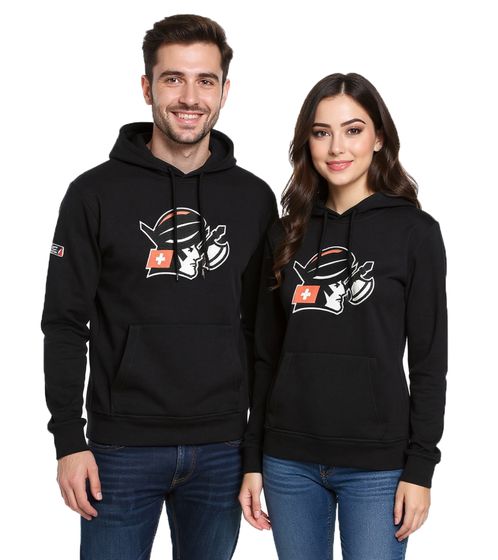 European League of Football – Felpa con cappuccio ELF Helvetic Guards 1, nera