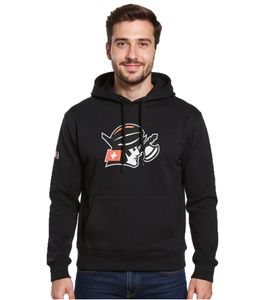 European League Of Football – ELF Helvetic Guards 1 Herren Kapuzenpullover Baumwoll-Sweater Schwarz
