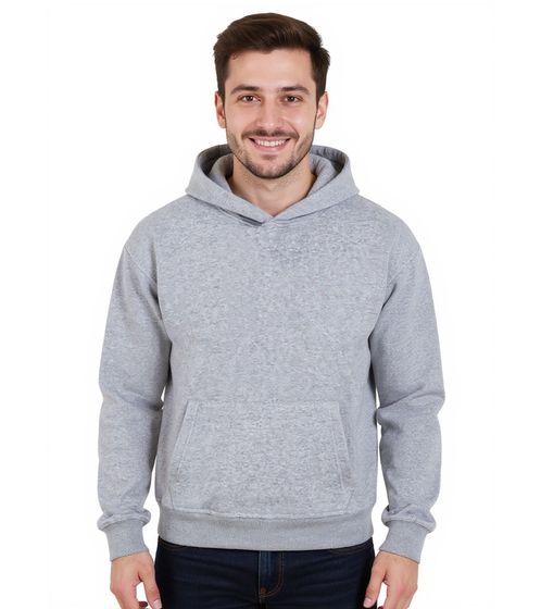 Sweat à capuche en coton vierge de la Ligue européenne de football, gris chiné