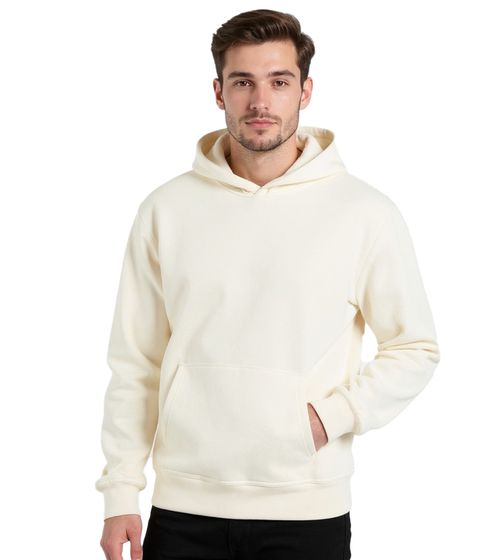 Sweat à capuche en coton vierge de la Ligue européenne de football, blanc antique