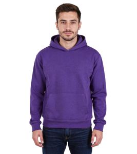 Felpa con cappuccio in cotone bianco della Lega europea di calcio Tillandsia viola