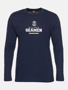 European League Of Football Milano Seamen 1 Langarmshirt Festzug blau