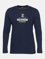 European League Of Football Milano Seamen 1 Langarmshirt Festzug blau