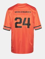 European League Of Football Helvetic Mercenaries 2 jerseys red