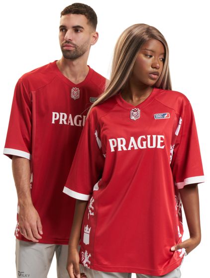 European League Of Football Prague Lions 3 Trikots rot